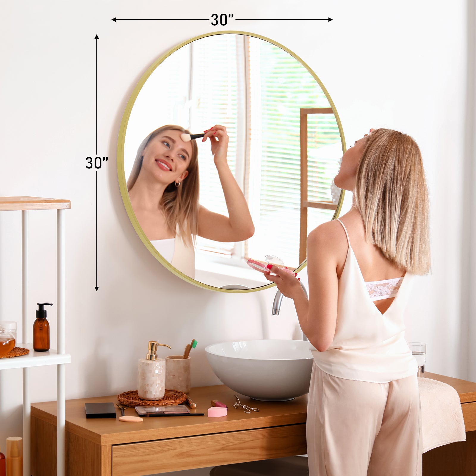 EDX Wall Round Mirror