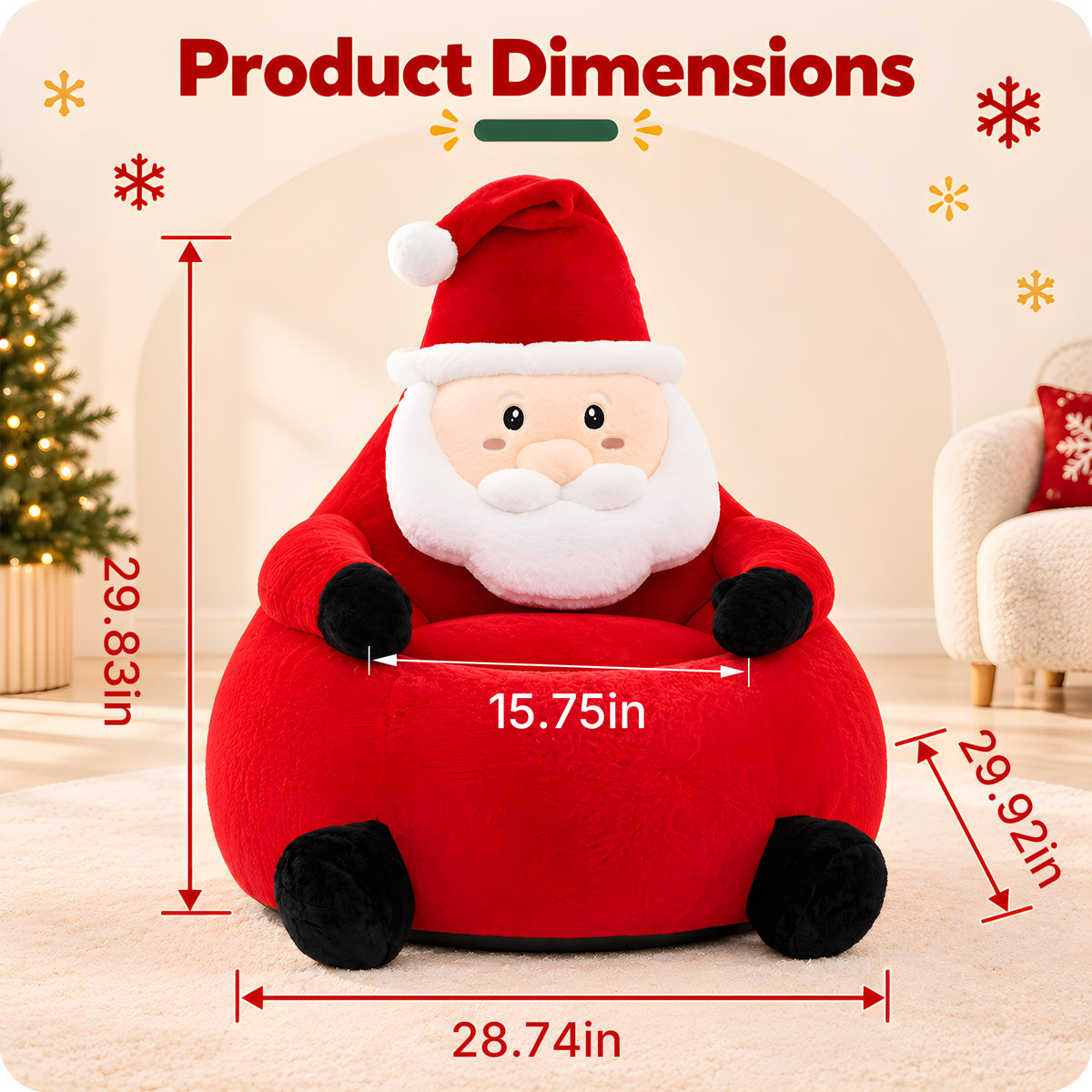 edx Kids' Bean Bag Chair,Foam-Filled