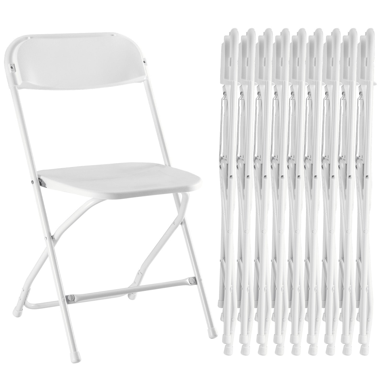 Folding Chair, Indoor Outdoor Portable, Stackable for Events, Offices, Weddings, Picnics and Restaurants