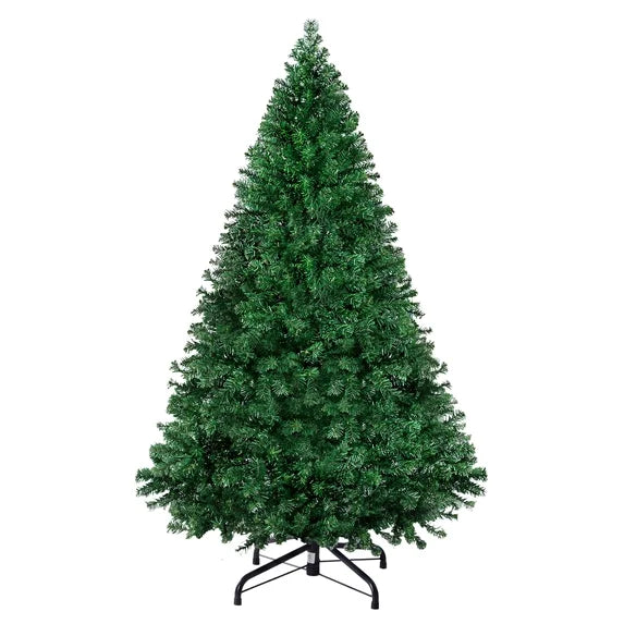 edx Artificial Christmas Tree, Green Artificial Xmas Tree, With Branch Tips & Foldable Base, For Home, Office, Party Decoration