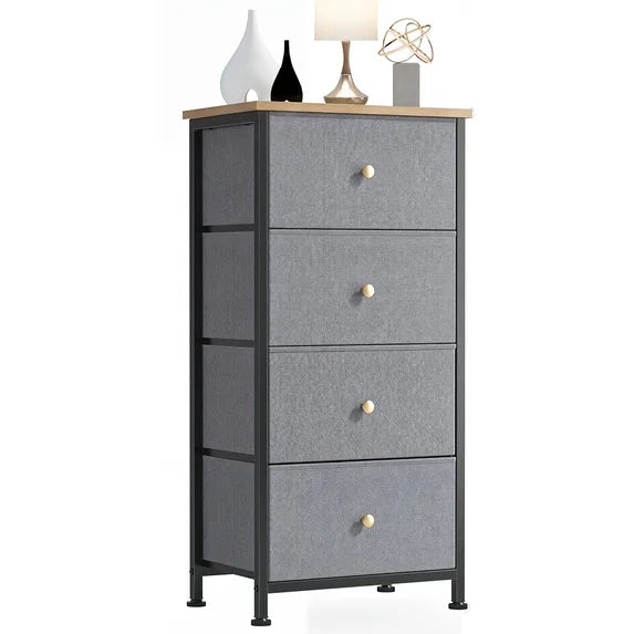 edx Drawer Fabric Dresser for Bedroom, Chest of Drawer Organizer Storage Cabinet for Closet, Entryway