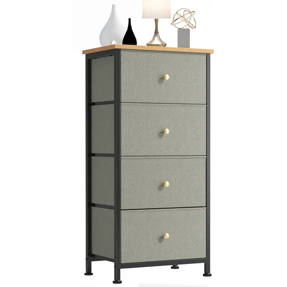 edx Drawer Fabric Dresser for Bedroom, Chest of Drawer Organizer Storage Cabinet for Closet, Entryway