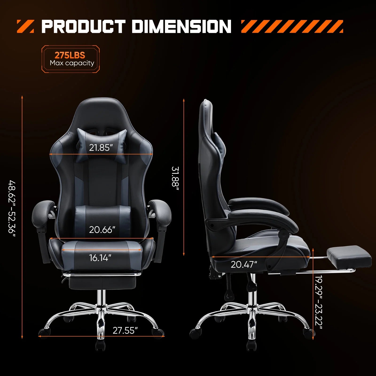 edx Comfort Gaming Chair, Ergonomic Design, Adjustable Features, Home Offfice Chair