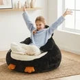 EDX 31Inch Kangaroo-Shaped Mini Sofa Chair, Cute Cartoon Sofa with Washable Cover, Bean Bag Sofa for Living Room
