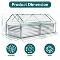 EDX Mini Greenhouse with 2 Zipper Doors & Water Resistant UV Protected ,for Flowers, vegetables and herbs ,Transparent