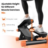 edx Steppers for Exercise, Mini Home Fitness Step with Resistance, Load Capacity 300lbs, with Digital Display, for Indoor Fitness
