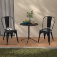 EDX Modern Metal Stackable 18” Dining Chairs Hold up to 250lbs, Set of 4