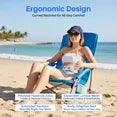 EDX Low Profile Camping Chair Portable Folding Beach Chair W/ Bag - Heavy Duty Breathable for Outdoor