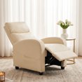 edx Adjustable Recliner Chair Sofa, Single Sofa with Padded Seat, Home Theater Seating for Living Room