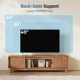 EDX Rattan TV Stand for TV with Cabinets and Shelves