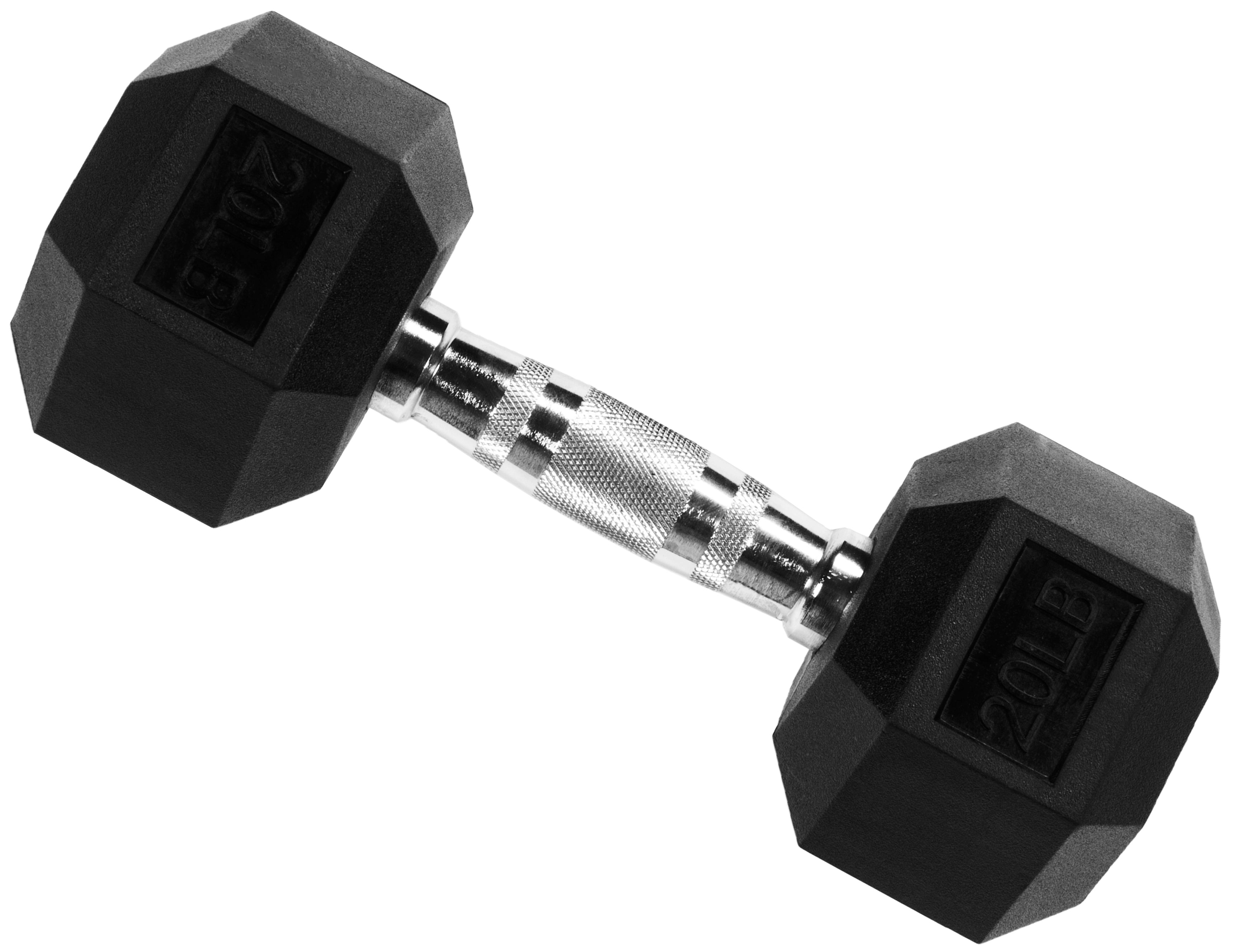 EDX 2Pcs 10 LB Rubber Hex Dumbbell – Anti-Roll Grip for Strength Training, Home Gym & Full-Body Workouts