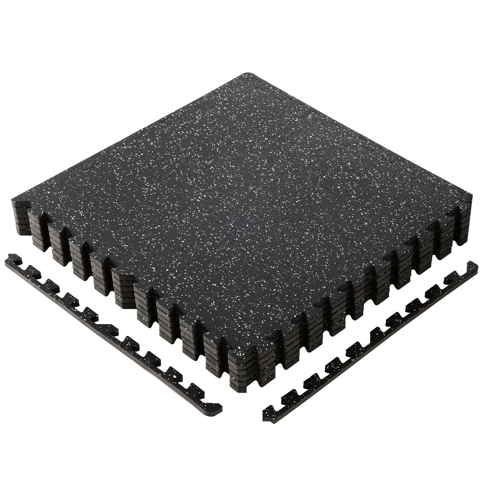 EDX 24 Inch Gym Floor Mats 6P Rubber Top High Density EVA Foam Home Gym