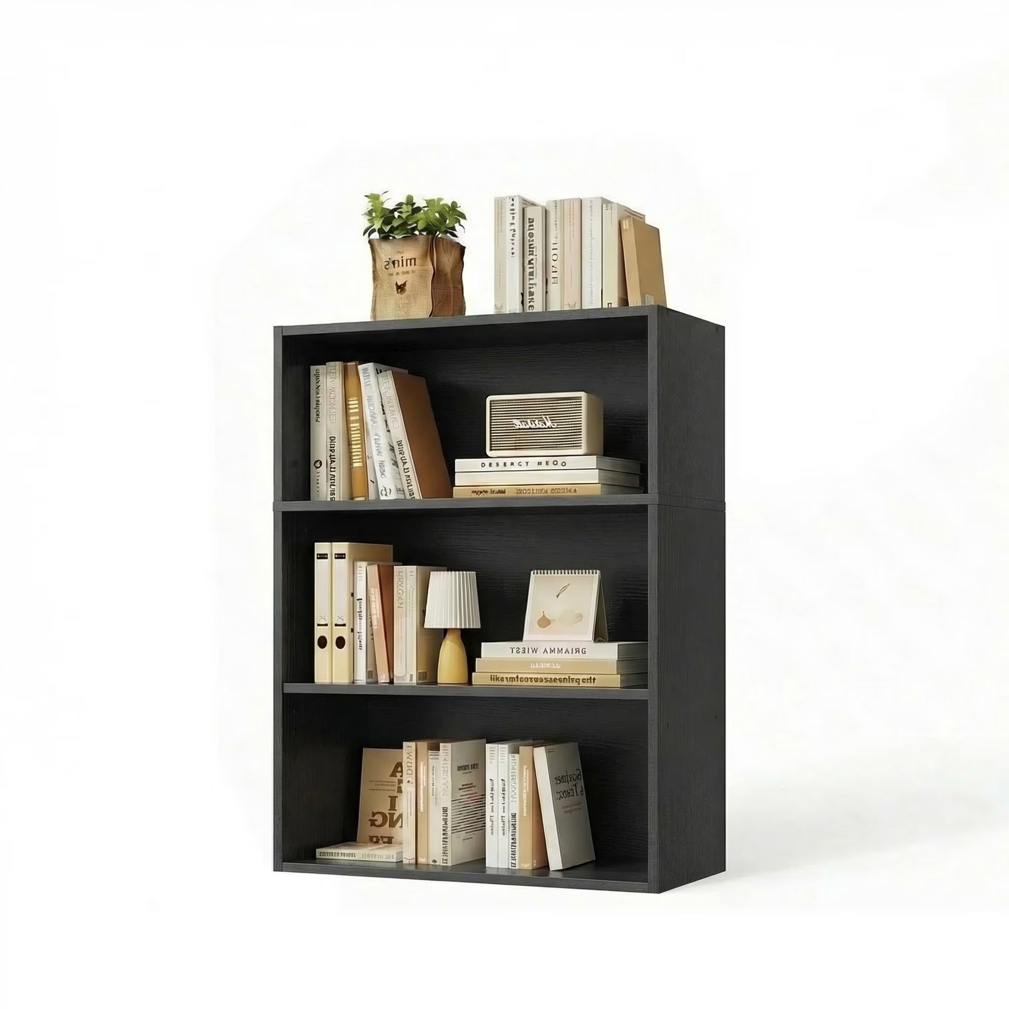 EDX  Bookcase Storage, 42 Inch Large Tall Floor Standing Open Bookshelf for Home Office, Living Room, and Bedroom