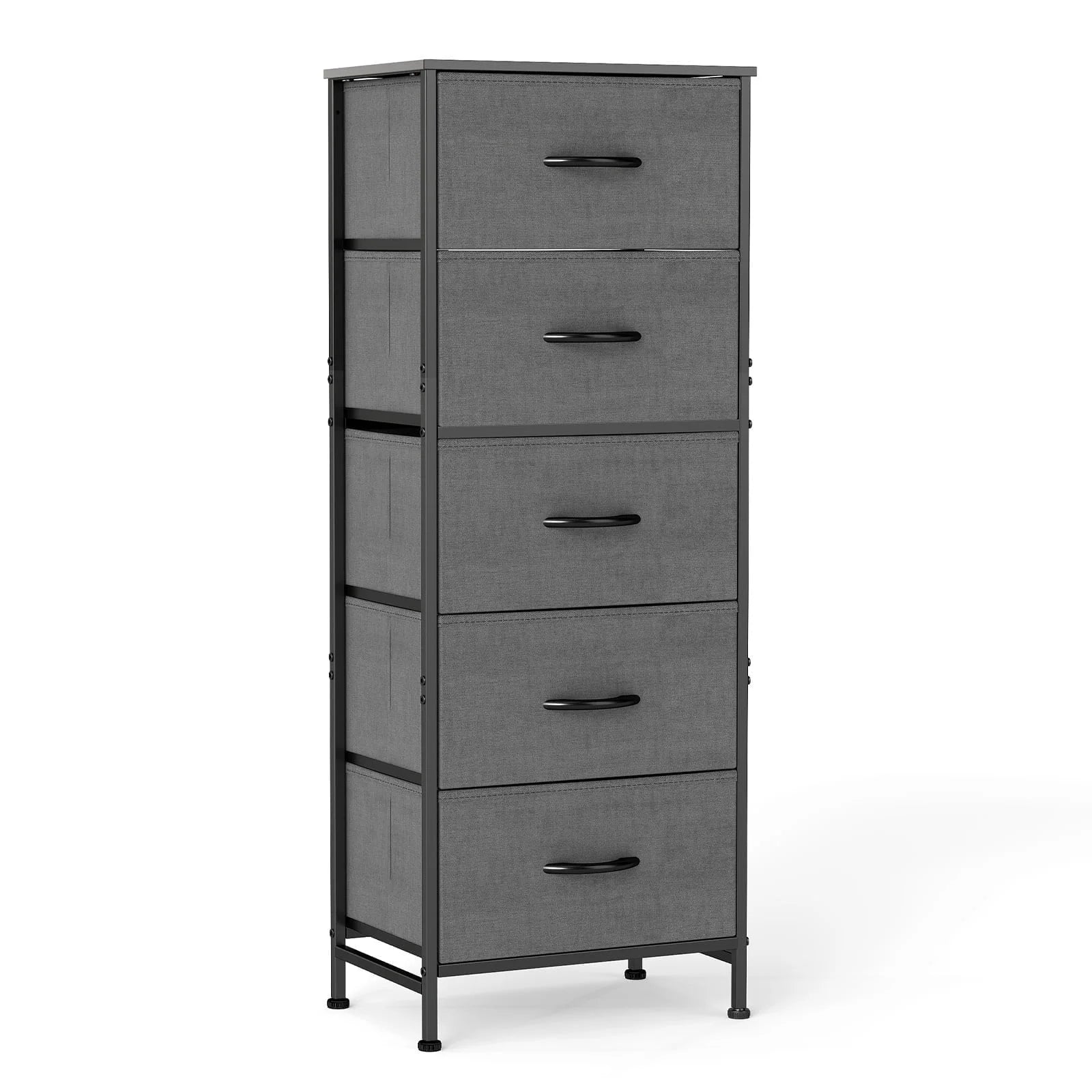EDX 6 Drawer Fabric Dresser for Bedroom , Storage Organizer, Wide Chest of Drawers for Closet, Clothes,TV Stand