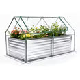EDX Mini Greenhouse with 2 Zipper Doors & Water Resistant UV Protected ,for Flowers, vegetables and herbs ,Transparent