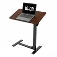 EDX Adjustable Overbed Table with Wheels, Rolling Laptop Bed Desk for Home Hospital Use, Height & Tilt Adjustable Mobile Table for Eating, Working, Reading