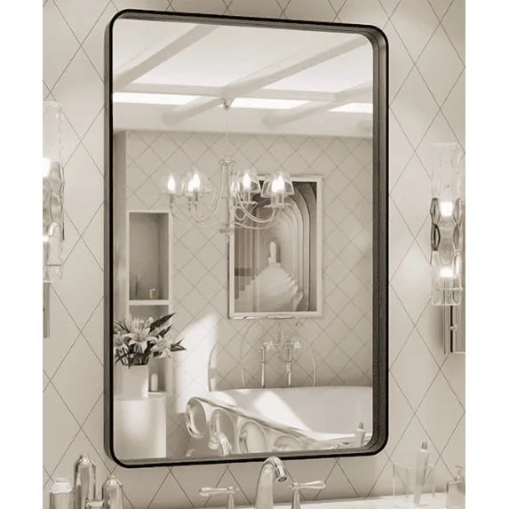 EDX Bathroom Mirror Wall Mirror with Rectangular Metal Frame