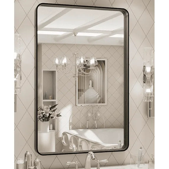 EDX Bathroom Mirror Wall Mirror with Rectangular Metal Frame