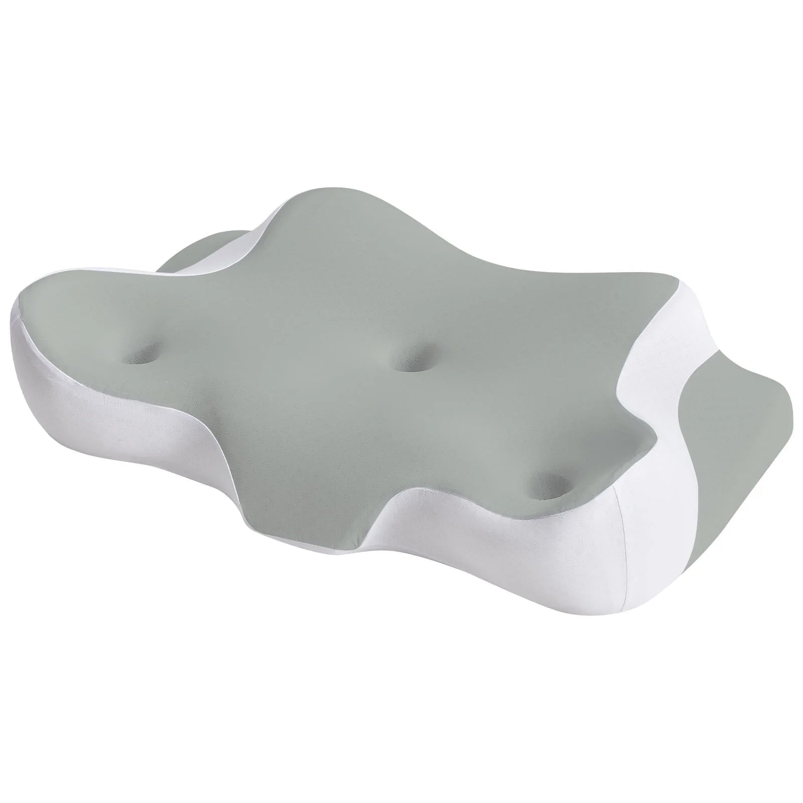EDX Cervical and Ergonomic Pillow for Neck Pain Relief, Memory Foam, Suitable for Multiple Occasions,Grey