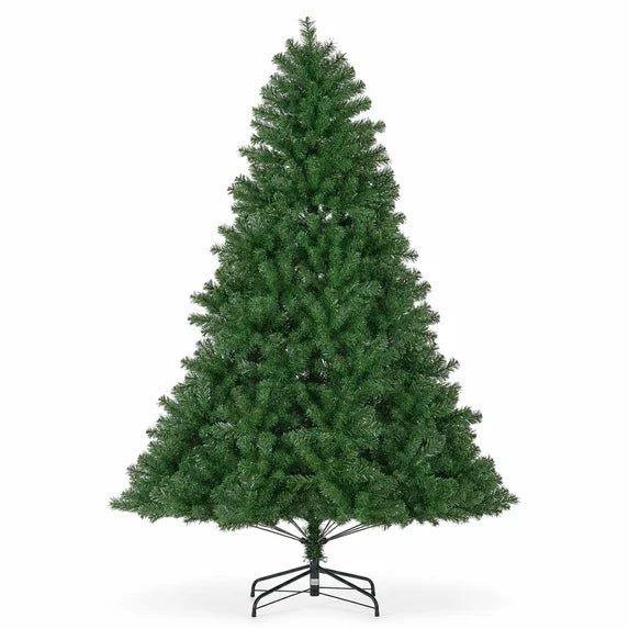 edx Artificial Christmas Tree, Green Artificial Xmas Tree, With Branch Tips & Foldable Base, For Home, Office, Party Decoration