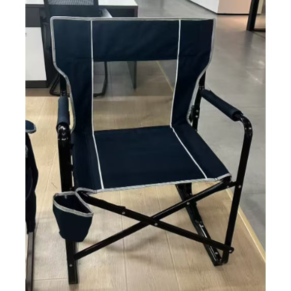EDX Folding Camping Chair, Padded High Back, Adjustable Lumbar Support, Extra Wide for Adults, 500 lbs Steel Frame, Portable Outdoor