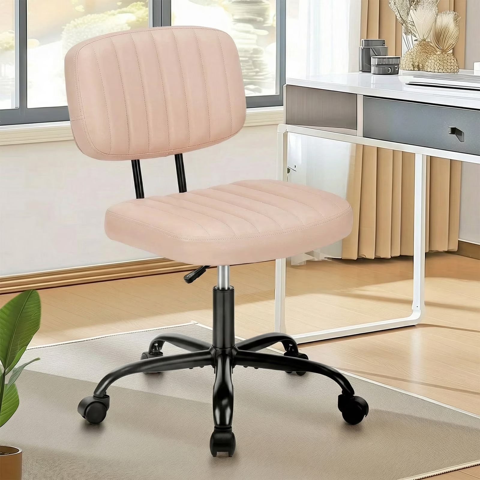 EDX Low Back Lumbar Support and Height Adjustment Office Desk Chair
