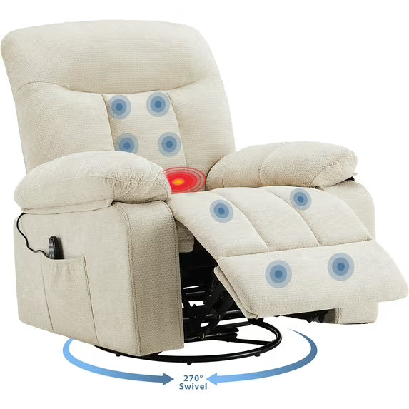 EDX Manual Swivel Chair with Vibration and Heating Function