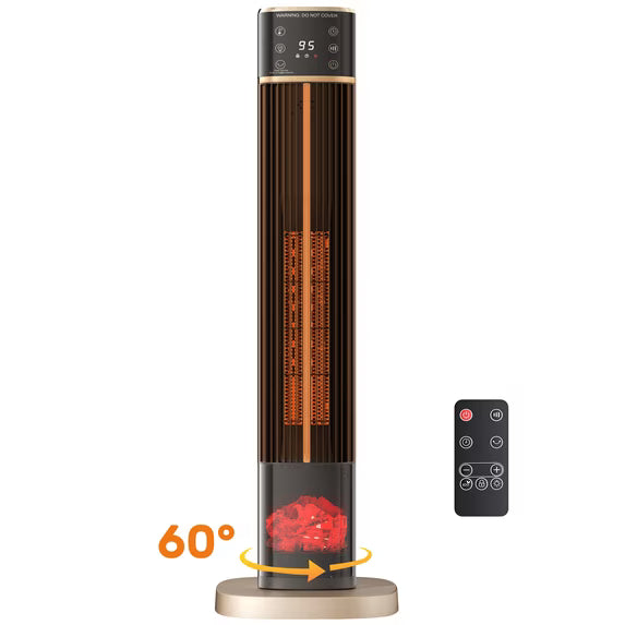 EDX Space Heater, Ceramic Tower Electric Heater for Indoor Use 31.8"
