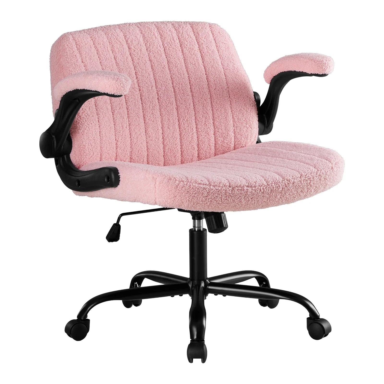 EDX With Armrests Office Chair Cross-Leg Design with Casters, Comfortable Home Dressing Chair