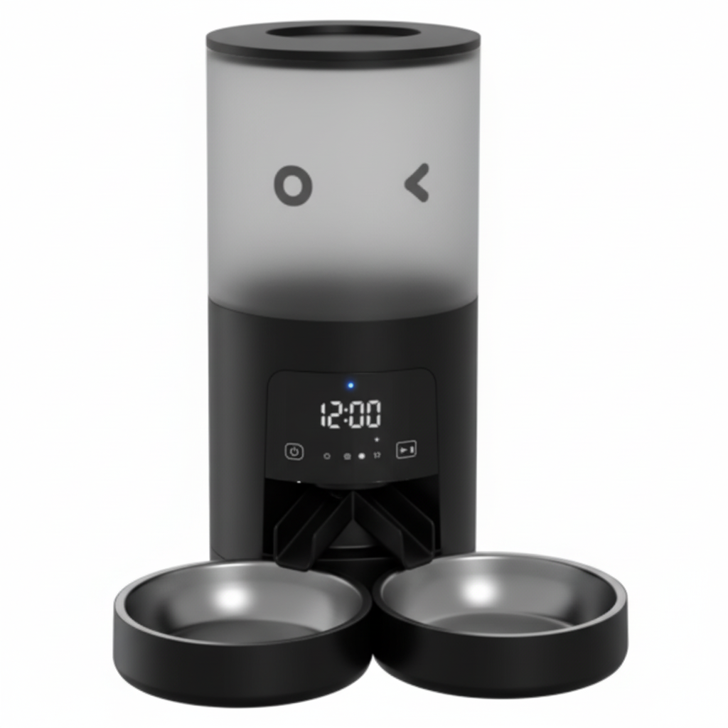 Edx Automatic Cat Dog Feeder - Timed Dry Food Dispenser with Portion Control & Desiccant Bag(6L)