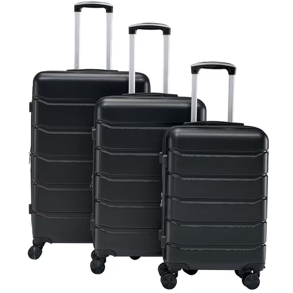 Edx Set of 3 Hardside Luggage, Expandable Rolling Luggage with TSA Lock and Spinner Wheels