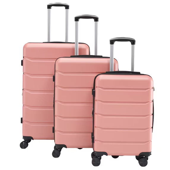 Edx Set of 3 Hardside Luggage, Expandable Rolling Luggage with TSA Lock and Spinner Wheels