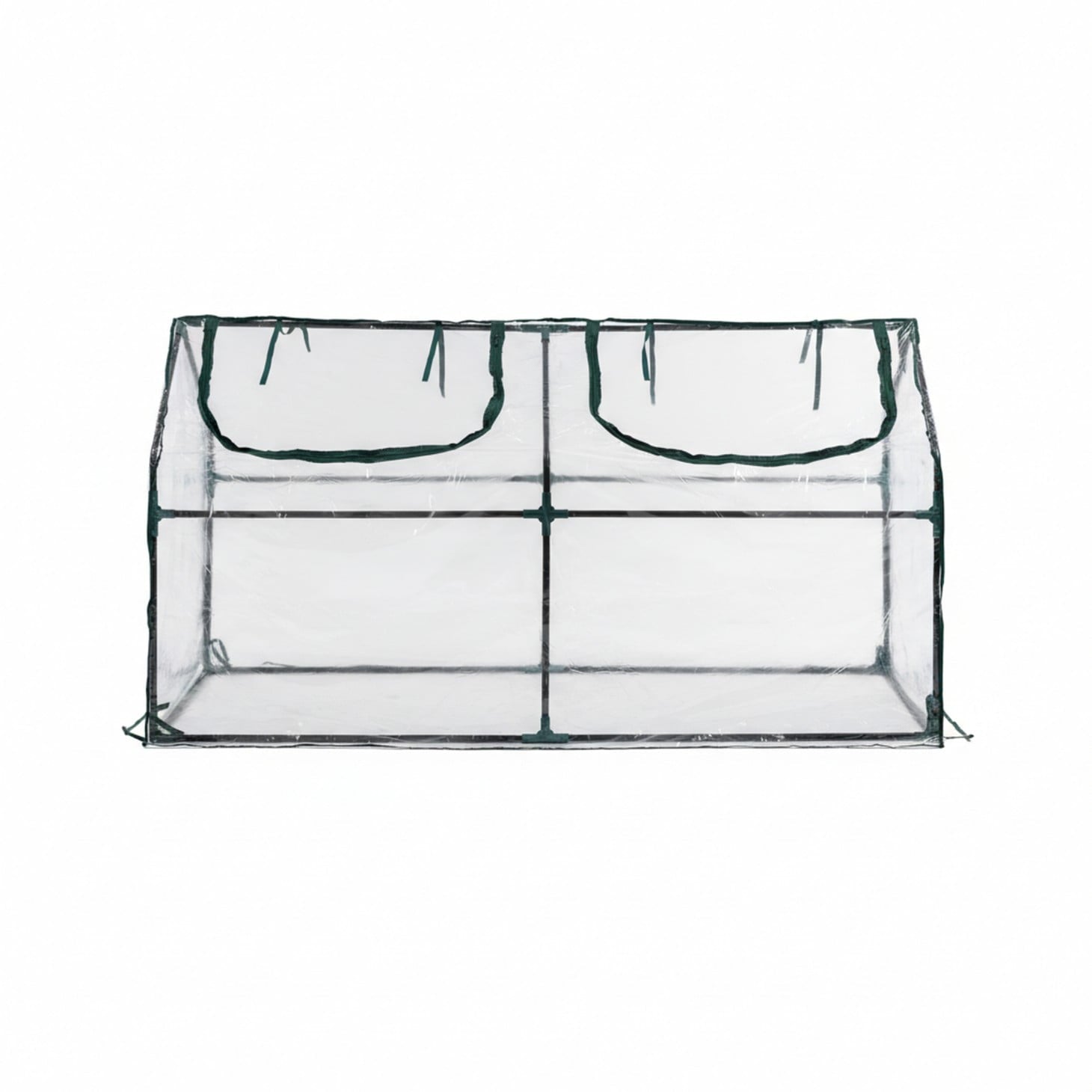 edx Mini Greenhouse for Outside & Indoor Use, Portable Green House,  Multi-Tier Plant Growing Rack with PE Cover, Green