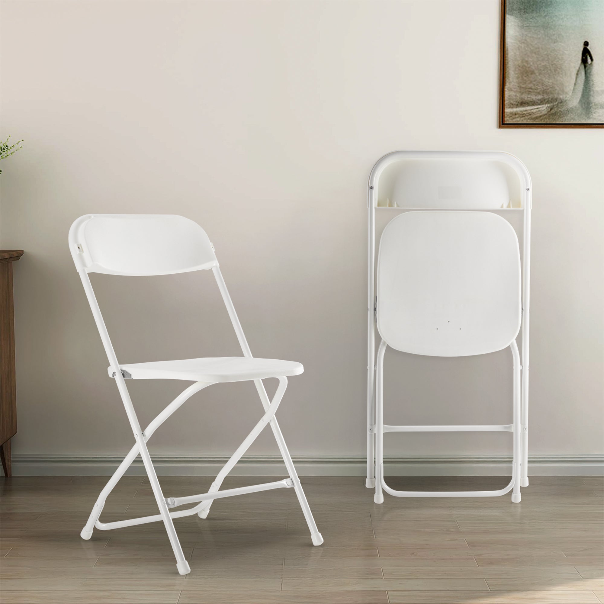 Folding Chair, Indoor Outdoor Portable, Stackable for Events, Offices, Weddings, Picnics and Restaurants