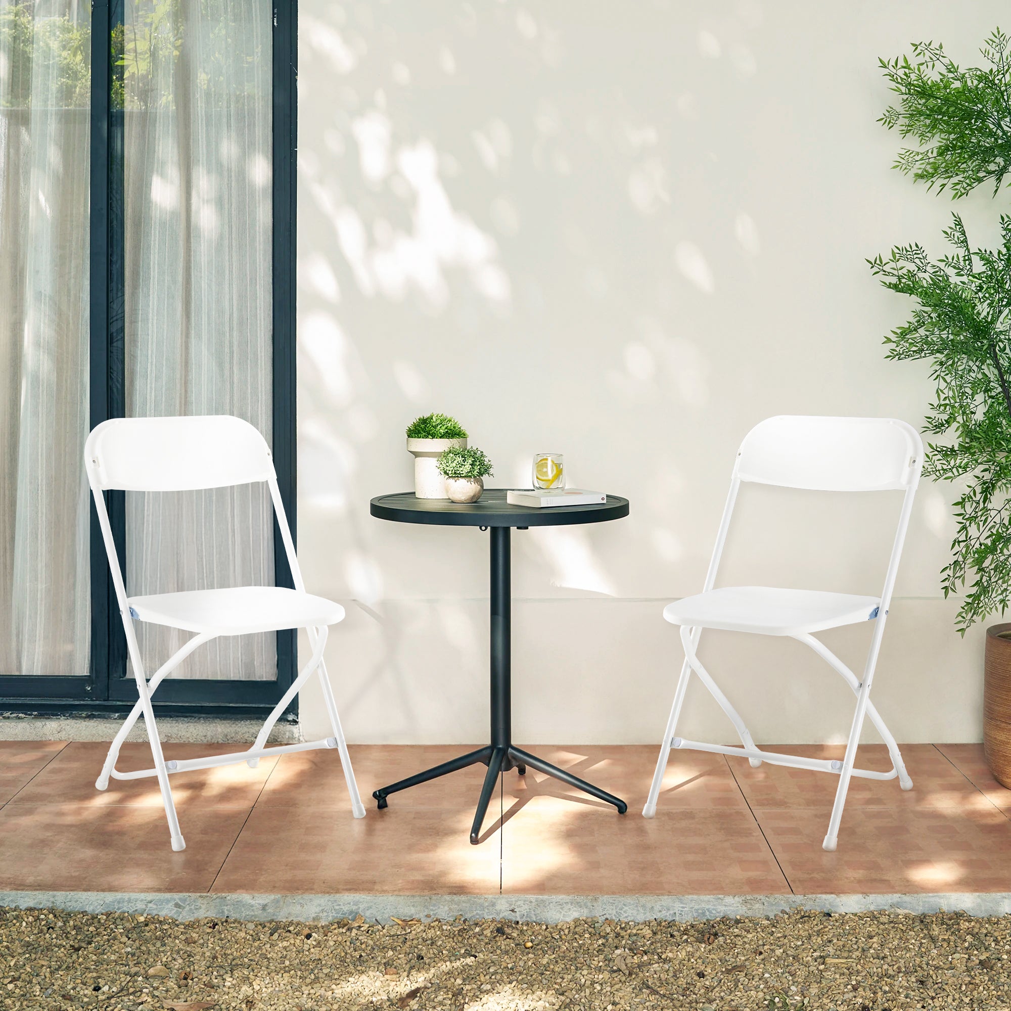 Folding Chair, Indoor Outdoor Portable, Stackable for Events, Offices, Weddings, Picnics and Restaurants