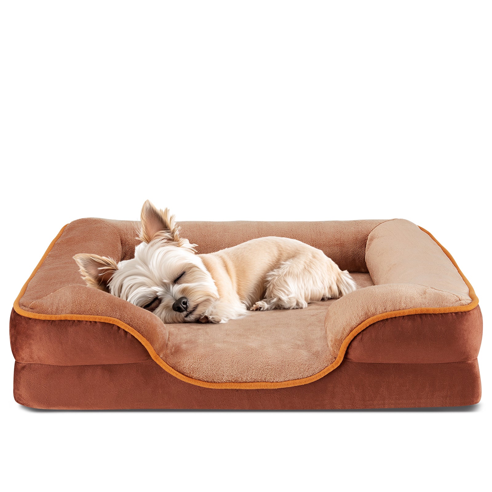 edx Orthopedic Dog Bed, Comfortable Pet Sofa, Supportive Foam Pet Sofa with Non-Slip Base, Machine Washable and Removable Cover, Waterproof Design，28"x23"in, Gray (No ratings yet)