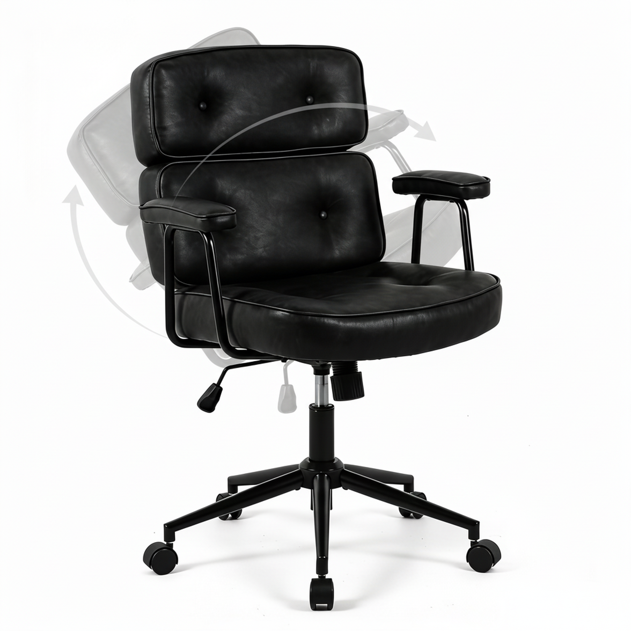 EDX Home Office Desk Chair Ergonomic Computer Chair with Lumbar Support Adjustable Height Rolling Swivel Executive Task Armrests Chair