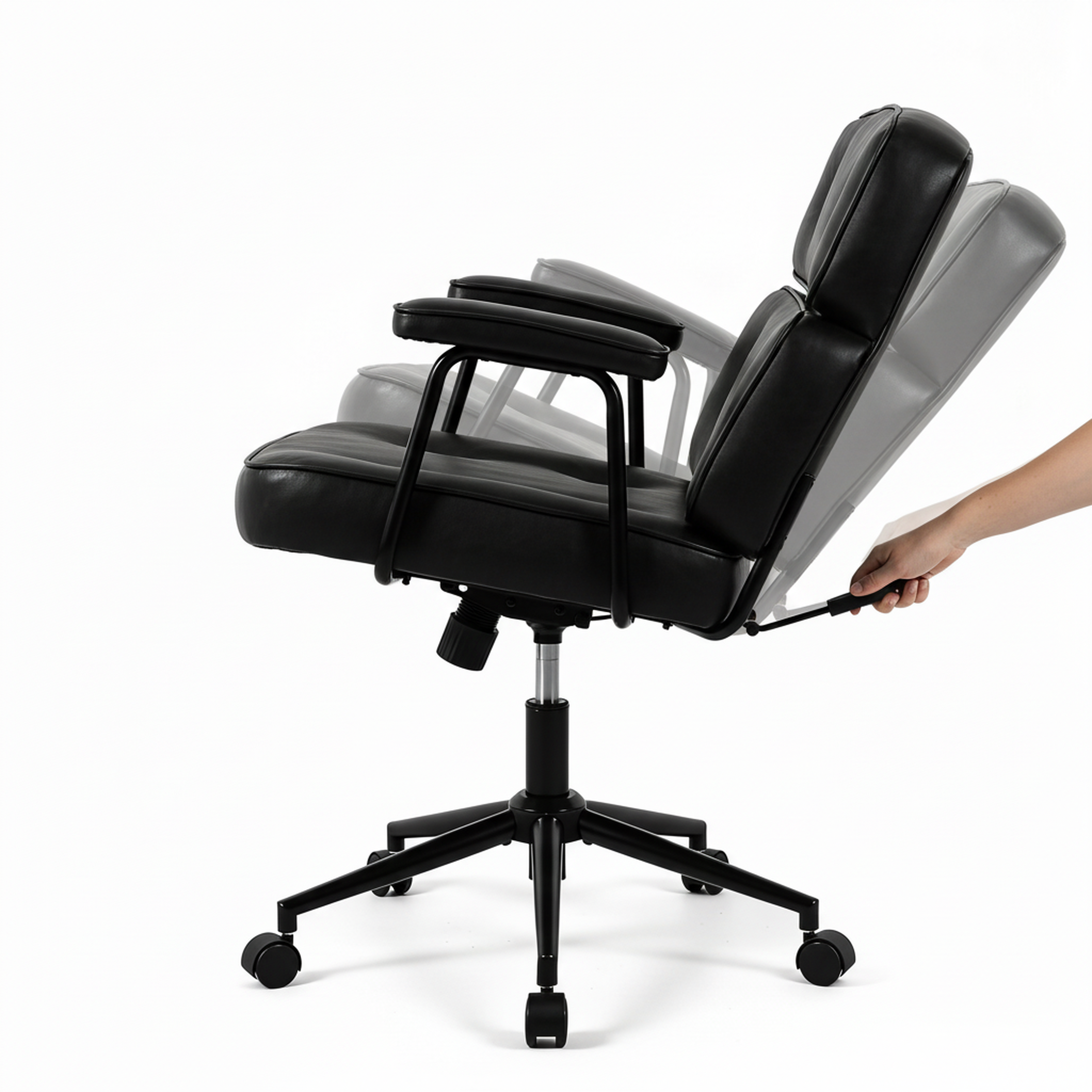 EDX Home Office Desk Chair Ergonomic Computer Chair with Lumbar Support Adjustable Height Rolling Swivel Executive Task Armrests Chair