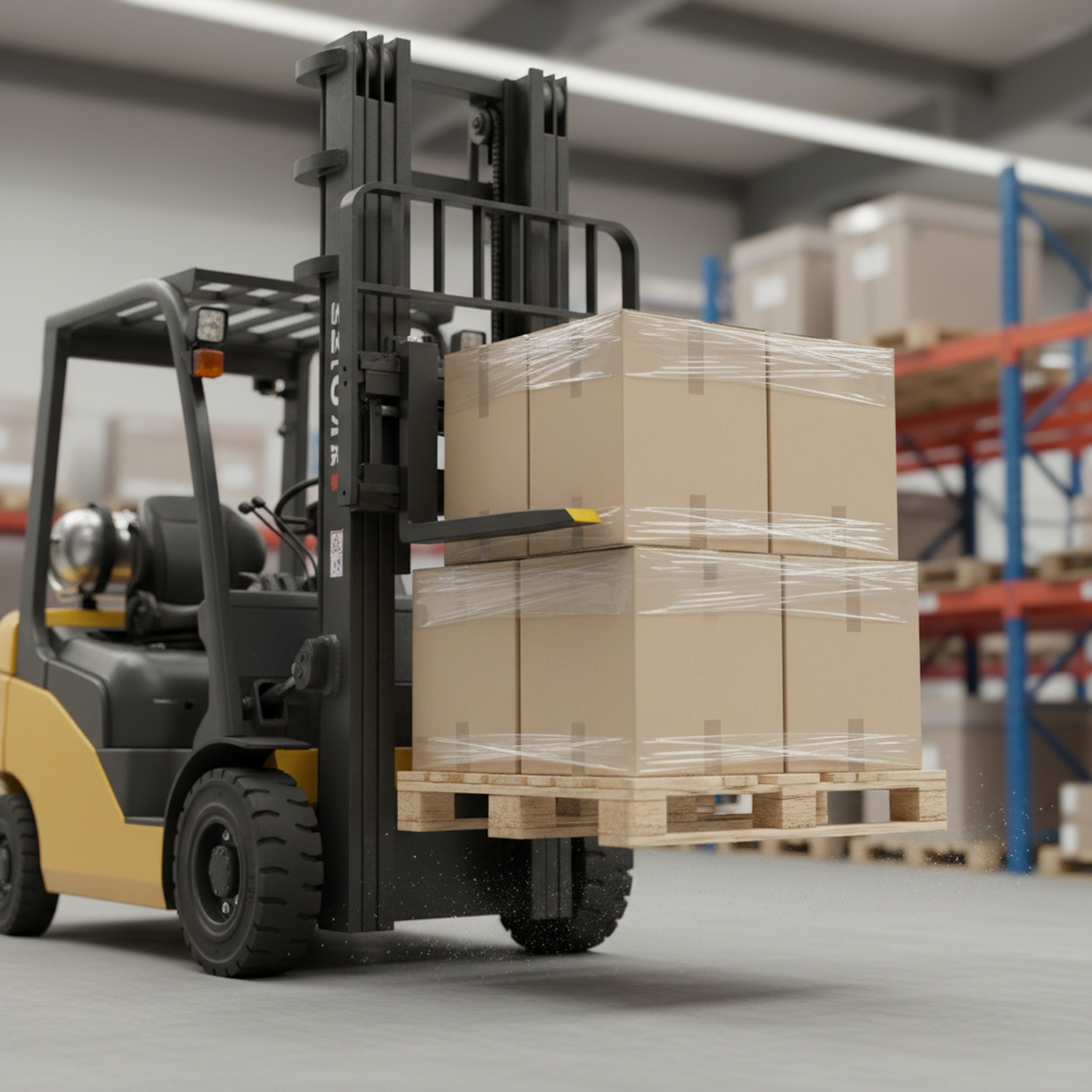 EDX  Clamp On Pallet Forks, Heavy Duty Quick Attach, Adjustable Stabilizer Bar for Tractor Attachments, Skid Steer & Loader Bucket