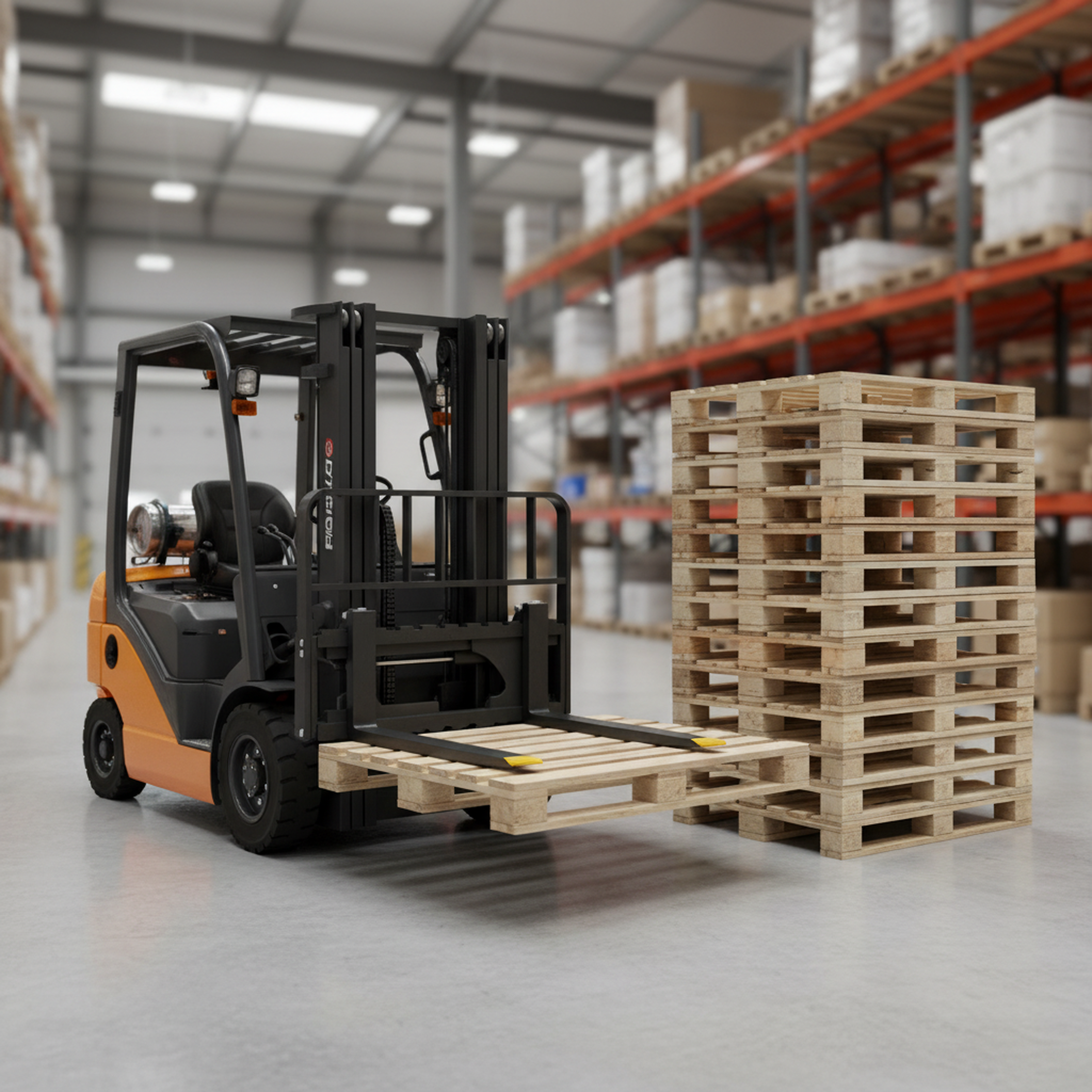 EDX  Clamp On Pallet Forks, Heavy Duty Quick Attach, Adjustable Stabilizer Bar for Tractor Attachments, Skid Steer & Loader Bucket