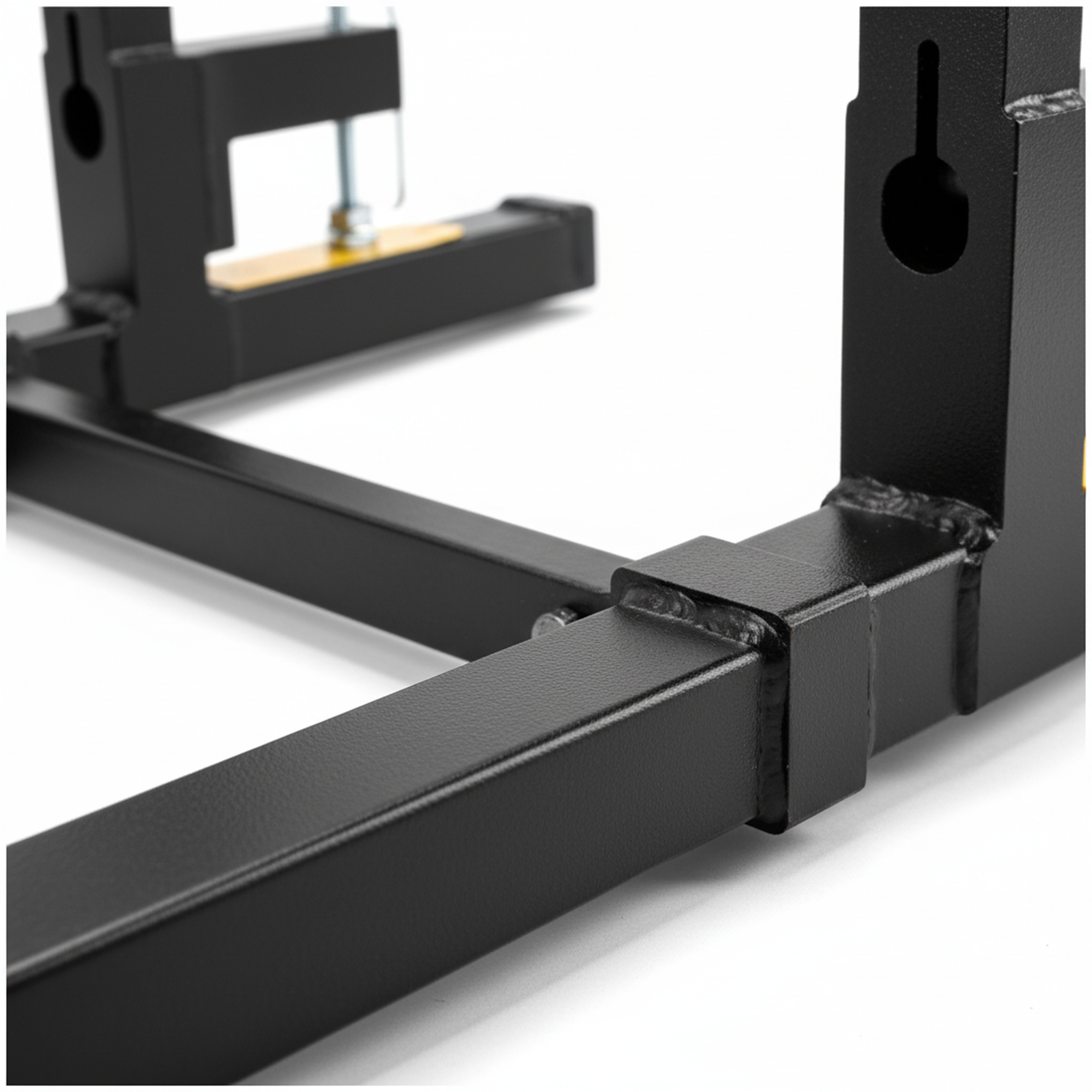 EDX  Clamp On Pallet Forks, Heavy Duty Quick Attach, Adjustable Stabilizer Bar for Tractor Attachments, Skid Steer & Loader Bucket