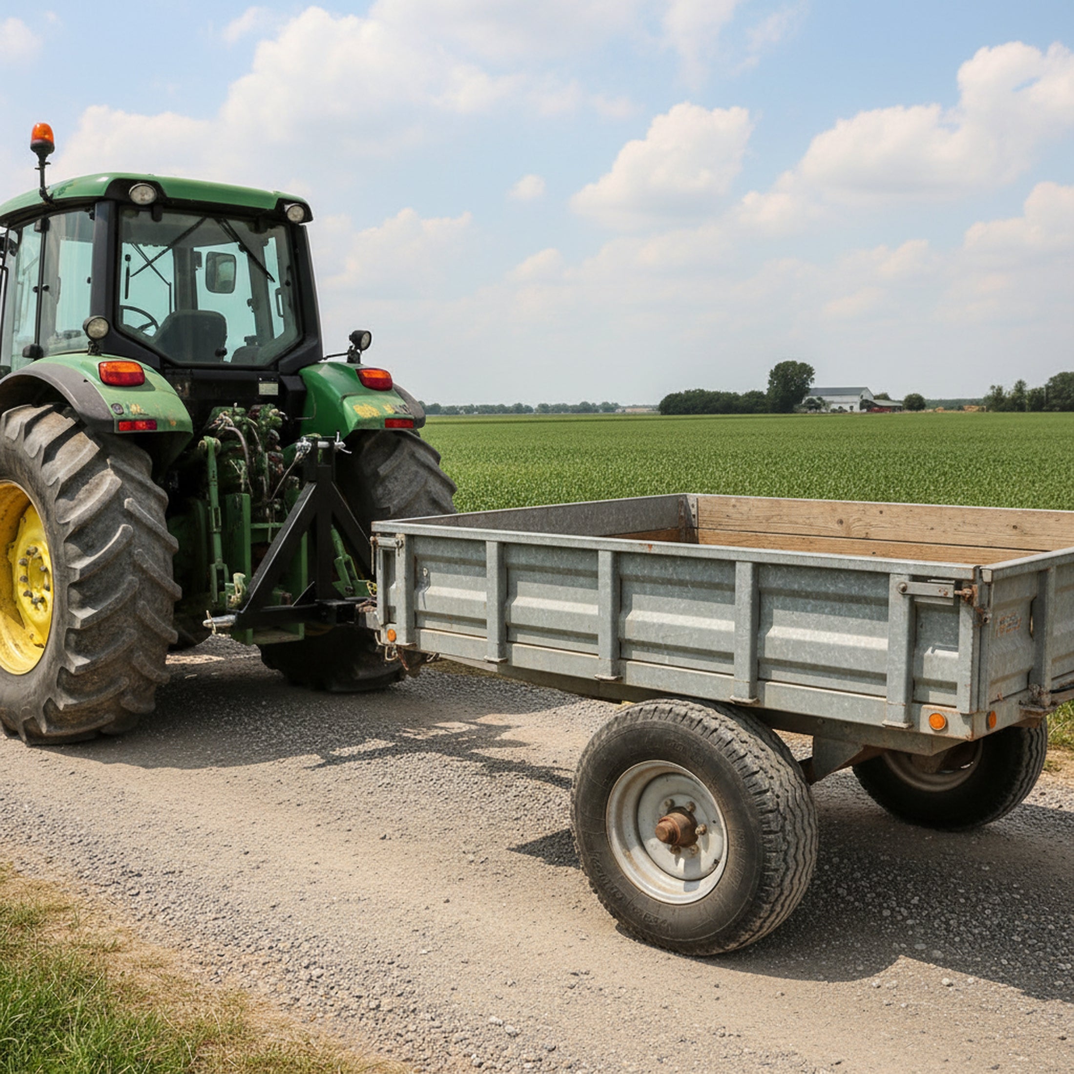 EDX Heavy Duty Category 1 Quick Hitch, 3 Point Trailer Hitch with 2" Receiver Tow Bar, Compatible with Kubota, John Deere, Yanmar, Kioti Tractors
