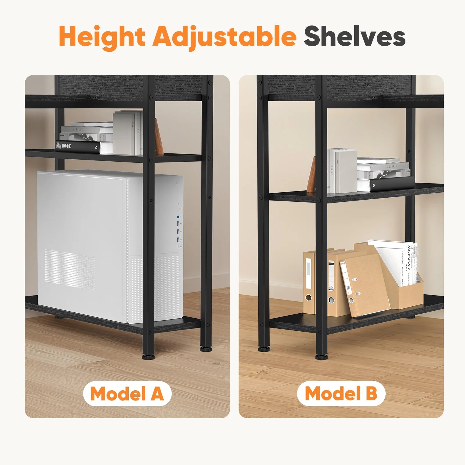 EDX 47" Reversible L-Shaped Gaming Desk , Storage Shelf & Bag, Corner Computer Desk for Home Office