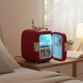 edx Mini Fridge 5L/7 Can, Compact Refrigerator & Small Cosmetics Cooler for Skincare, Food, Drinks