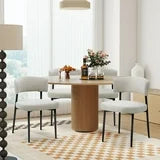 EDX Curved Back Upholstered Dining Chairs Set For Dining Room, Kitchen, Living Room