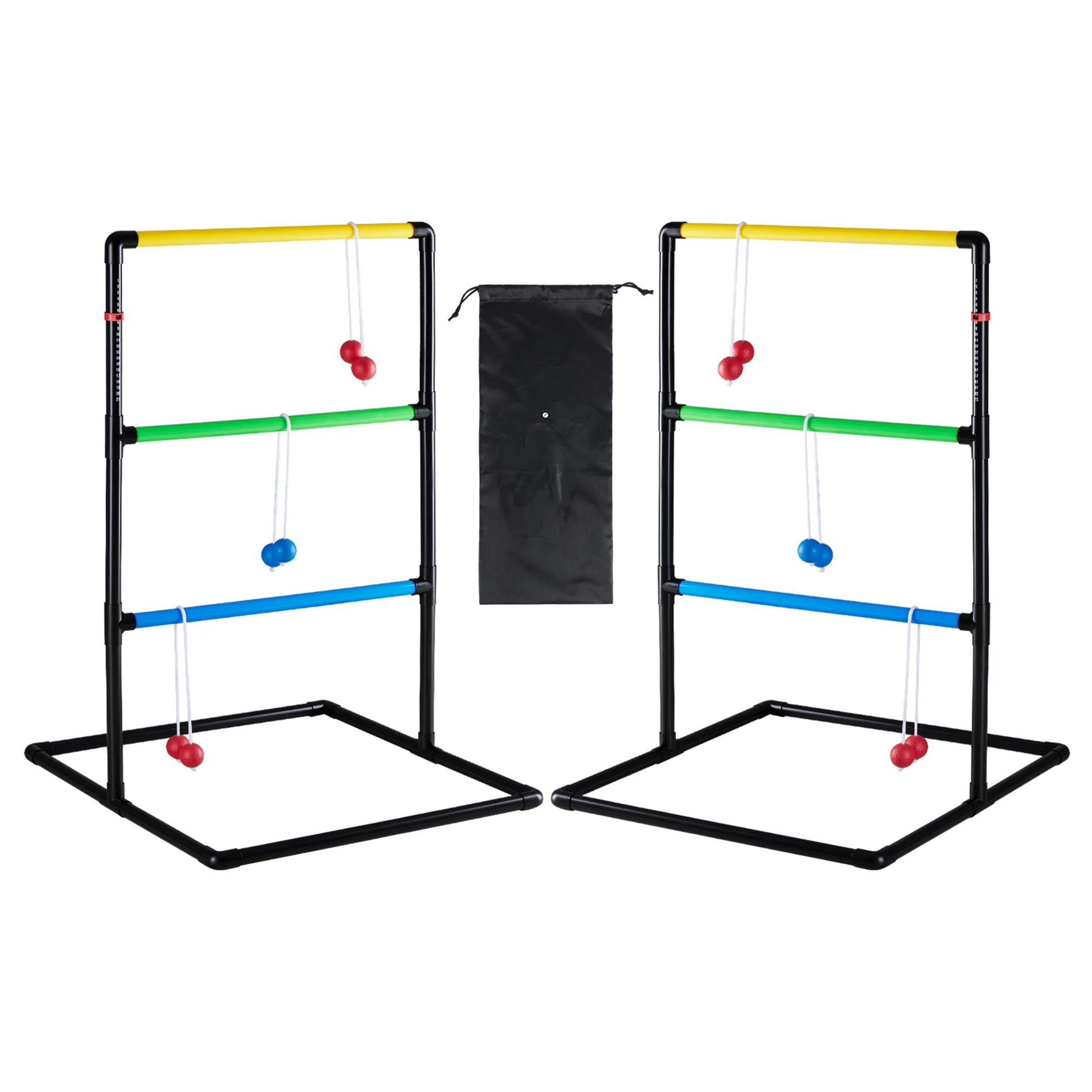 EDX Ladder Ball, Toss Game Set with Balls, Ladderball Tossing & Golf Tossing Games for Yard, Outdoor Lawn Fun Game for Family, with 6 Bolas, Score Trackers & Carry Bag.