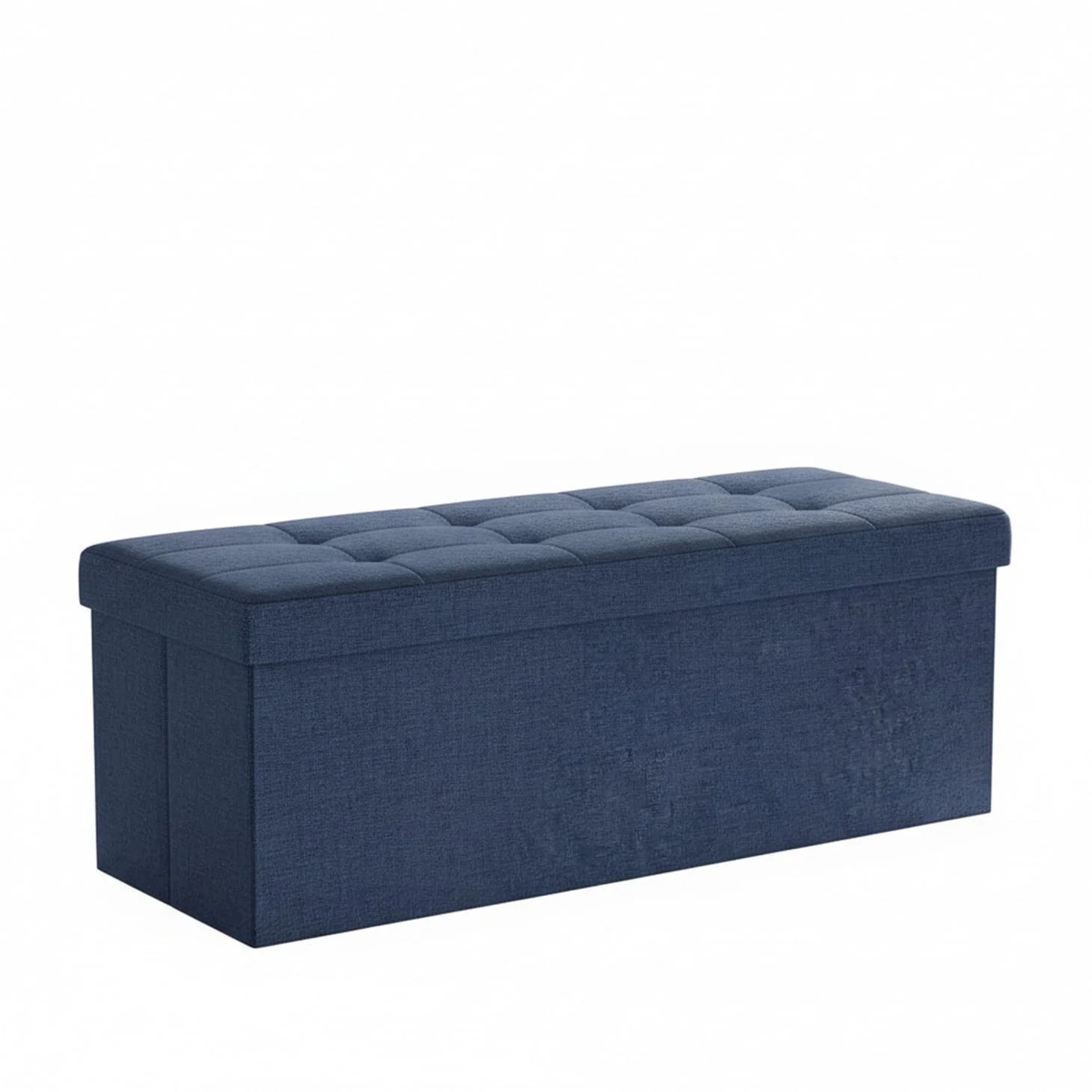 EDX Multi-functional Folding Storage Ottoman Bench, End of Bed Foot Rest Stool with Padded Seat, Bedroom Bench for Living Room, Holds up to 660 Lbs