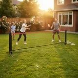 edx Portable Badminton Net Set - 10FT Adjustable Height for Outdoor & Indoor Use, Includes Carry Bag, Easy Setup No Tools Needed