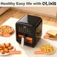 EDX Air Fryer 7.5QT, Digital Touchscreen, Visible Window, Black