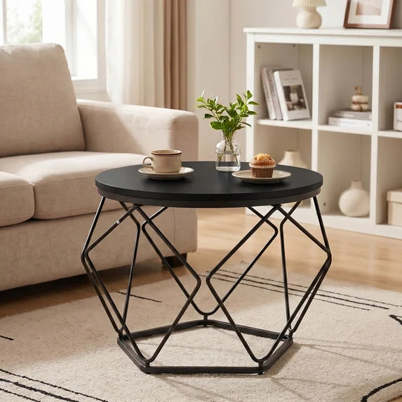 ZUNMOS 20-Inch Round Side Table, 2-Pack - Small Accent End Tables for Living Room, Bedroom, Dorm - Set of 3 Round Nesting Tables